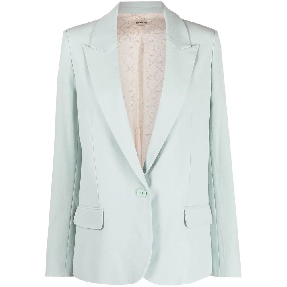 NWT Zadig & Voltaire Voyage Crepe Blazer / Size Small / MSRP $648 /Color Celadon